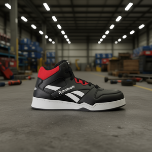 Bottes de sécurité en cuir BB4500 S3 SRC ESD EN20345 Fitness Safety Taille 40 Noir/Rouge - Product Image 3