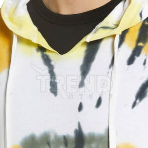 Venta al por mayor de sudaderas con capucha de algodón de peso pesado de los hombres de logotipo personalizado ropa de calle de felpa francesa para ropa de invierno de poliéster/Material de algodón - Product Image 5