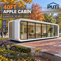 Suite Cabine Apple de 20 pieds en acier modulaire protégé contre la corrosion pour club de plage tropical et hôtel de plongée