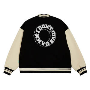 Chaquetas universitarias personalizadas unisex, logotipo personalizado disponible con cierre de botón a presión estilo béisbol Escuela Secundaria fábrica OEM - Product Image 6