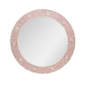 Miroir mural en incrustation d'os de qualité supérieure avec un design complexe sculpté à la main, miroir mural décoratif artisanal pour l'intérieur - Product Image 3