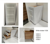 Meuble-lavabo moderne en bois massif, design contemporain, résistant à l'eau, écologique, avec fermeture amortie, pour hôtel, appartement, villa, blanc