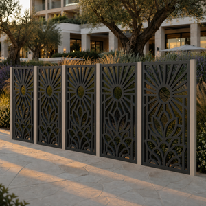 Decorative CNC Cut PVC Privacy Screen Room Divider Panel Quiet Deco Arch 800 x 1200 mm Made in Germany - Product Image 6
