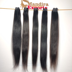 MEJOR VENDEDOR INDIO RAW 100% PAQUETES RECTOS NATURALES EXTENSIONES DE CABELLO HUMANO DE TEMPLO DE LARGA DURACIÓN - Product Image 2