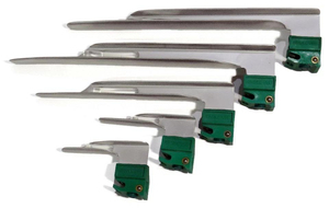 Mac Miller 2 manijas Anestesia Fiberoptic Laringoscopio con 9 cuchillas Instrumentos quirúrgicos Base Box Set Anestesia Fiberoptic - Product Image 2