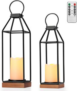 Lanterne en métal avec revêtement en poudre, cadre en fer, lanterne en verre, lanterne résistante à la rouille, lanterne en métal faite à la main, lanterne contemporaine - Product Image 4