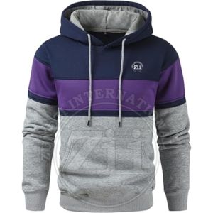 Deux tons 310g 100% coton pull coupe régulière à capuche broderie sérigraphie lavage à l'acide OEM personnalisé hommes décontracté hiver goutte - Product Image 6
