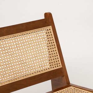 Luxueuse chaise d'appoint kangourou tissée à la main en rotin naturel élégant de luxe écologique pour chambre à coucher ou salle à manger OEM en vrac - Product Image 4