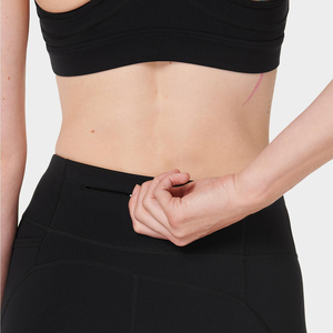 Shorts de sport d'été Double couche pour femmes de haute qualité taille élastique respirant Gym Yoga Shorts de course caractéristique d'évacuation de la sueur - Product Image 4