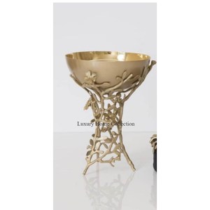 Fancy Luxury Butterfly Designer Calentador de velas chapado en oro de alta calidad y fusión de cera Incienso Bakhoor Quemador y soporte Suministros - Product Image 5