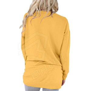Sudadera de cuello redondo de doble punto PARA MUJER: cómoda y elegante, para ropa informal diaria y actividades al aire libre - Product Image 2