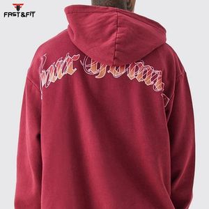 เสื้อฮู้ดแนวสตรีทสไตล์ใหม่มีฮู้ดสำหรับผู้ชายและผู้ชายเสื้อมีฮู้ดติดพลอยเทียมสำหรับผู้ชายโลโก้กำหนดเอง - Product Image 4
