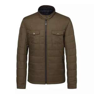 Chaqueta acolchada cálida elegante de Primavera de lona recubierta de alta calidad para logotipo frontal acolchado de algodón ligero Unisex - Product Image 5