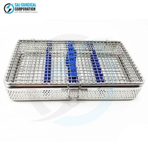 Cesta Oftálmica Micro con Tapa, Insertos de Acero Inoxidable, Tiras de Alta Calidad, Almacenamiento Médico Reutilizable y Duradero para Oftalmología - Product Image 1