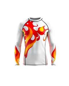 เสื้อแรชการ์ดผู้ชาย แห้งเร็ว กระชับกล้ามเนื้อ สำหรับเล่นกีฬา ผลิตตามสั่ง รับผลิตแบบ OEM ขายส่ง สำหรับเล่นเซิร์ฟ ว่ายน้ำ และฝึกซ้อม - Product Image 3