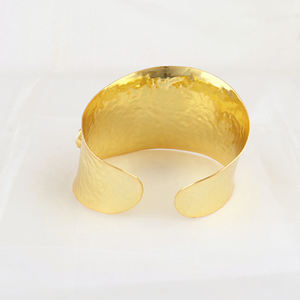 18k gold plated women jewelry green <b>copper</b> turquoise with freshwater pearl adjustable <b>bracelet</b> solid brass metal wide band cuff - Product Image 6