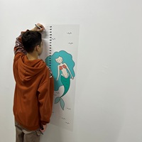Pizarra Electrostática Reutilizable y Duradera StaticPaper, Modelo-3, para Niños, 3 Tamaños, Fácil Instalación con Adhesivos