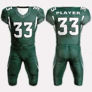 Maillots de Football Américain en Polyester de Haute Qualité Uniforme Respirant Personnalisé Taille XL Technique de Sublimation Unique Élégant - Product Image 1