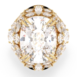 REYES Design élégant Bague Moissanite pour femme en argent sterling 925 certifiée GRA Déclaration de luxe pour fête Bijoux fins - Product Image 1