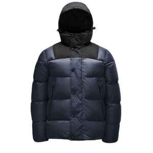 Blouson matelassé réversible coupe-vent écoresponsable pour homme grande taille couleur unie – Vêtement d'hiver urbain – Prix usine de gros - Product Image 5