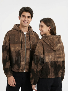 100% High Quality Corduroy Zipper Hoodie Distressed Washed Ribbed <b>Vintage</b> Style Causal Fashion Hoodies <b>Sweatshirt</b> for Unisex - Product Image 2