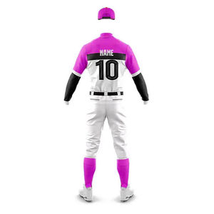 เครื่องแบบเบสบอลผ้าตาข่ายโพลีเอสเตอร์สำหรับผู้ใหญ่ชุดเบสบอลผ้าแห้งเร็วและน้ำหนักเบา - Product Image 4