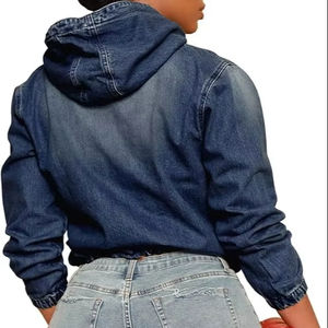 Femmes grand bleu Denim Y2K chérie nuisette Bustier Corset haut court avec bouton détail Vintage décontracté été printemps - Product Image 2