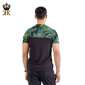 Meilleure vente de t-shirt décontracté pour homme séchage rapide couleur unie tissu tricoté de haute qualité bon pour un usage quotidien - Product Image 4