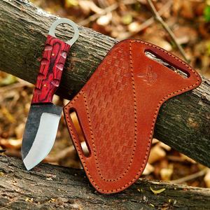 Mejor cuchillo de caza hecho a mano táctico coleccionable EDC al por mayor cuchillo personalizado para hombres diseño único con Funda de cuero más fuerte - Product Image 1
