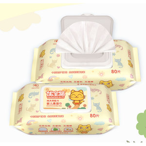 Uniquality Lingettes Humides Douces pour Bébé 80 Lingettes Sans Alcool Soins de la Peau Sensible Produits de Nettoyage - Product Image 2