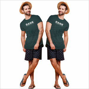 เสื้อยืดผู้ชายสไตล์ไม่เหมือนใครเสื้อยืดผู้ชายพิมพ์ลายโลโก้ตามสั่งฤดูร้อน - Product Image 1