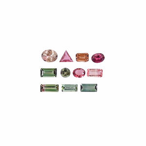 Lote de 11 Uds. De turmalina múltiple Natural, lote de 5x5mm a 9x7mm, piedras preciosas sueltas, lote de piedras preciosas de forma mixta de 10.05cts para la fabricación de joyas - Product Image 2