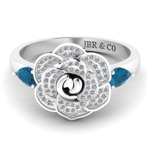 Bague de fiançailles de style cendrillon en argent 925 plaqué or avec diamant rond en édition limitée pour femmes bijoux fins au meilleur prix - Product Image 1