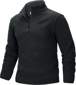 Veste polaire de chasse pour homme, qualité supérieure OEM, pour randonnée en plein air, hiver, chaude, fermeture éclair intégrale, multi-poches, sweat-shirt. - Product Image 6