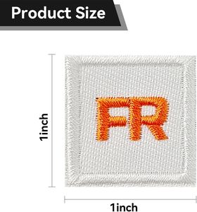 10 parches FR para planchar, parches FR blancos para mejorar los pantalones vaqueros, mochilas, sombreros y más directamente de Pakistán - Product Image 4