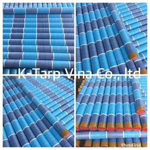 Meilleure vente bleu blanc bleu rayure imperméable PE bâche rouleau BWB modèle K-Tarp Vina ODM OEM fabricant Vietnam coupe personnalisée - Product Image 6