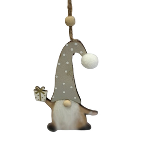 Adorno colgante de enano de madera Natural de Venta caliente suministros festivos de regalo de vacaciones de Navidad - Product Image 2