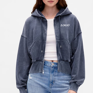Cheap Rate Women <b>Zip</b> <b>Up</b> <b>Hoodie</b> With Full Sleeves And Customizable Logo Design / With Hood And Full Sleeves With Soft Fabric 2026 - Product Image 1
