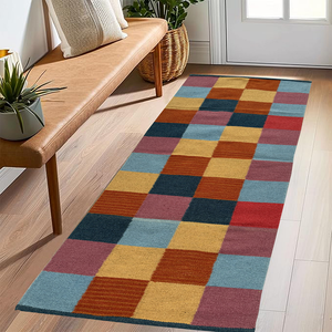 Tapis en laine tuftée tissé à la main de haute qualité motif solide minimaliste moderne grande surface pour la salle à manger et le sol de la maison directement de l'Inde - Product Image 1