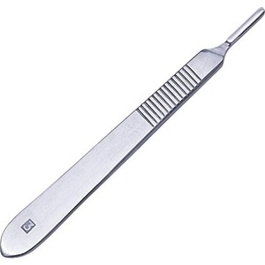 100 Sterile Surgical Blades with Free Titanium <b>Scalpel</b> <b>Knife</b> Handle Medical Dental Tools Surgical Grade Blades #11 - Product Image 4