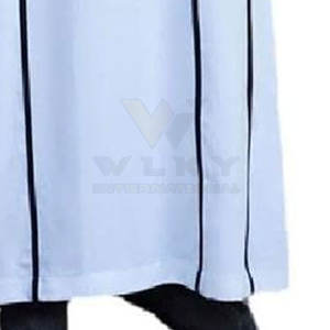 Venta caliente poliéster Stand Collar Color sólido Jubba hombres Thobe manga larga Thobe ropa islámica para hombres - Product Image 6