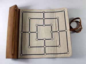 Jeu d'intérieur allemand populaire pour 2 personnes, côté gauche, une poche en cuir véritable soigneusement cousue - Product Image 5