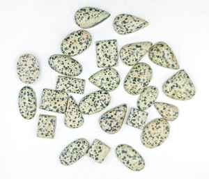 Piedra preciosa dálmata Cabujón verde Forma mixta Lote de piedras preciosas sueltas dálmatas Piedra preciosa para la fabricación de joyas. - Product Image 6