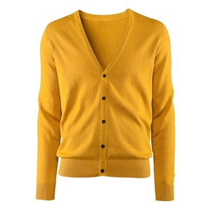 Cárdigan informal de estilo clásico con cuello en V para mujer, suéter de fraternidad universitaria, botón con logotipo frontal para invierno - Product Image 1