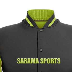 Veste universitaire bicolore avec patch personnalisé, veste de baseball personnalisée, vestes personnalisables - Product Image 4