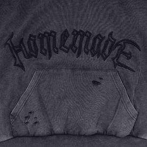 100% algodón peso pesado desgastado ácido lavado Sudadera con capucha en blanco cremallera con capucha Vintage ropa de invierno hombres sudaderas con capucha - Product Image 5