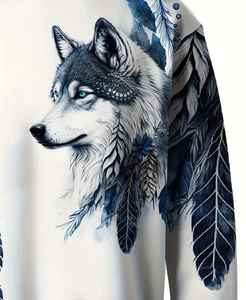 Sweat-shirt d'hiver pour homme ultra doux et personnalisable, en polaire polyester/coton, respirant et imperméable, tissu 380g - Product Image 5