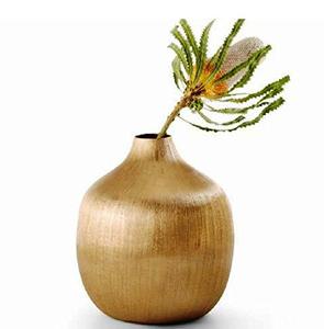 Pot de fleur design créatif pour la maison hôtel et restaurant couleur dorée fleur de table en métal vase décoratif accessoires de décoration pour la maison - Product Image 1