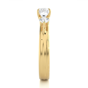 Bague de fiançailles en or 14 carats plaqué or de haute qualité avec diamant de laboratoire cultivé pour femmes, certifiée IGI, taille brillant, luxe, personnalisable, prix bas - Product Image 6