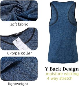 Chaleco deportivo sin mangas para hombre, camiseta sin mangas para entrenamiento de gimnasio, ropa deportiva transpirable de secado rápido para correr y entrenar - Product Image 5